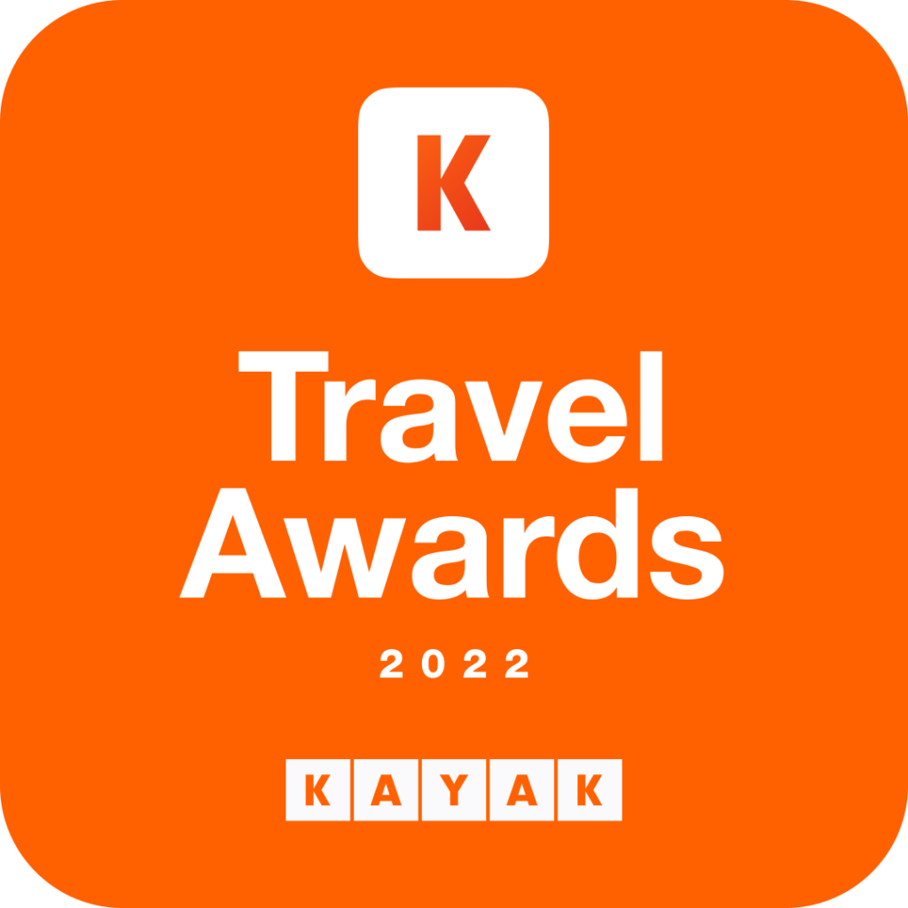 Logo de Travel Awards 2022 de Kayak